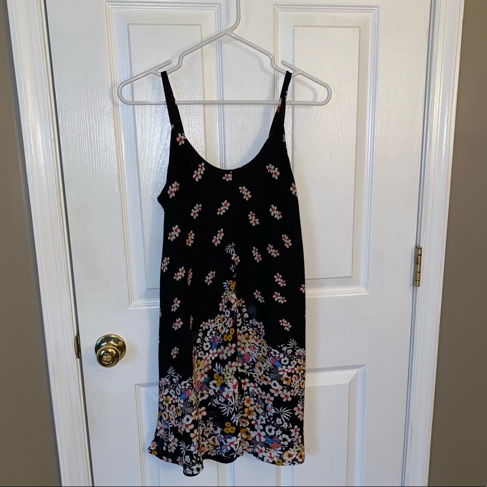 Black Printed Dress, size M